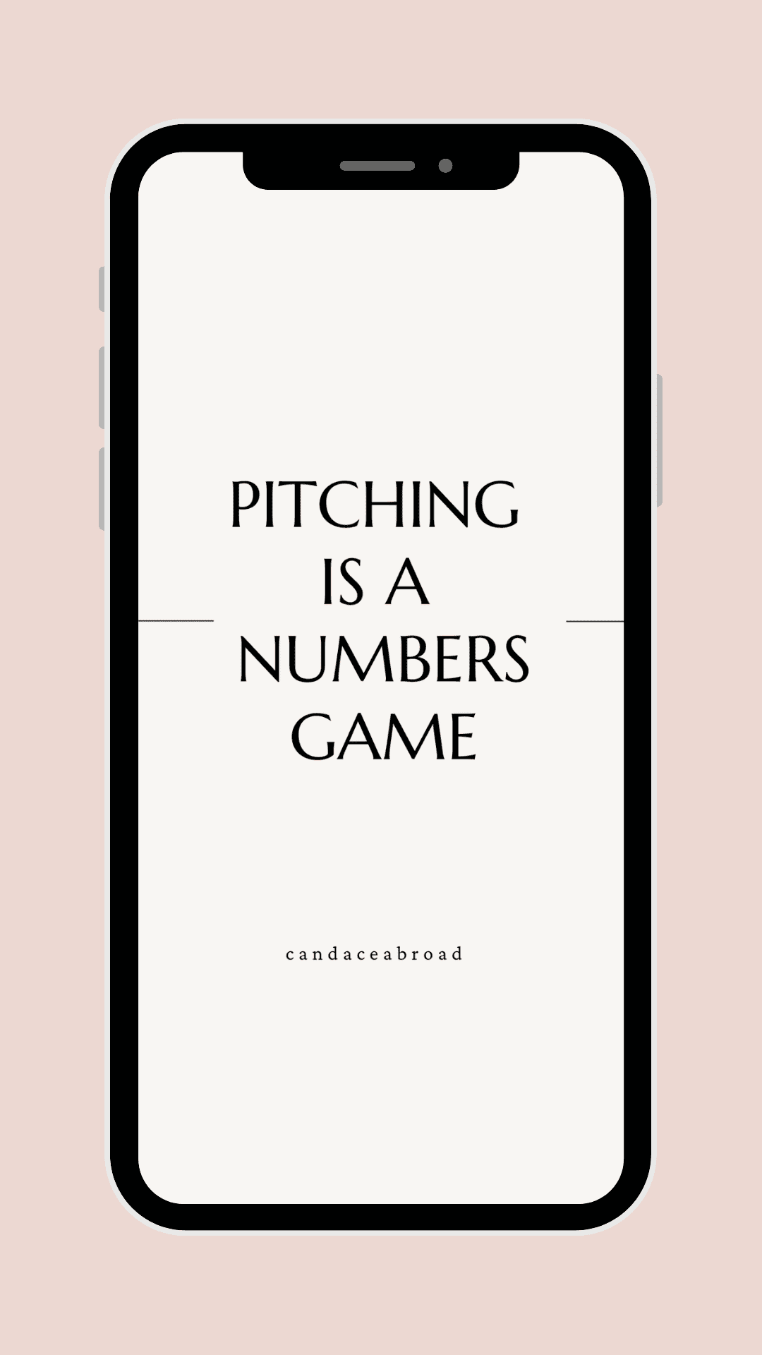 Pitching is a Numbers Game