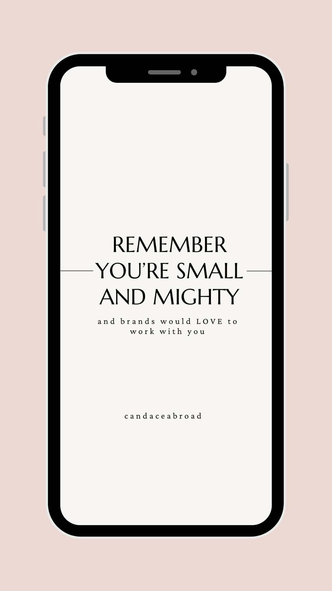 Tip 5 - Remember You're Small & Mighty (and brands would LOVE to work with you)